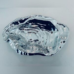 Silver Ceramic Art Bowl